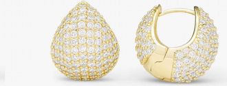 Melinda Maria Womens Norah Pave Earrings In Gold