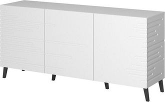 Mirjan24 Aparador Charlotte 140, Blanco, 72x155cm, N&uacute;mero De Puertas: 040cm, Estanter&iacute;as, Mdf