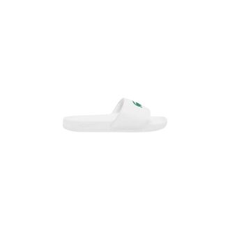 Lacoste Sliders, female, White, Size: 14 1/2 US Printed Synthetic Slippers
