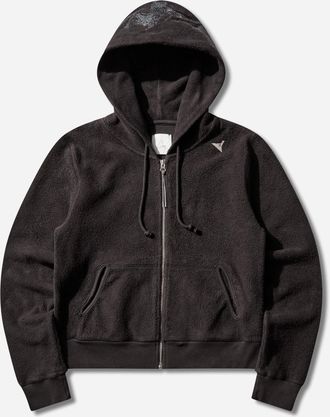 Roa Women s Guniy Inside Out Zip-Up Baby Hoodie Washed Black