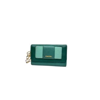 Miu Miu Pre-owned Wallets, female, Green, Size: ONE SIZE Pre-owned Leather Key-holder