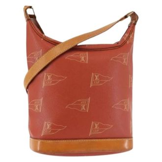 Louis Vuitton Pre-owned Bucket Bags, female, Red, Size: ONE SIZE Pre-owned Canvas Bucket Bag