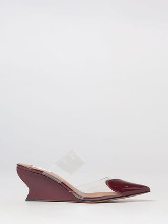 Alaia Mules a zeppa Le Caur in pelle verniciata con punta a mandorla