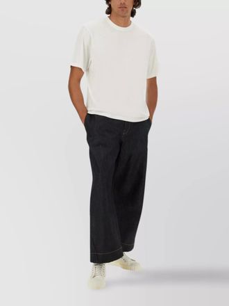 STUDIO NICHOLSON cotton regular-fit logo-print t-shirt