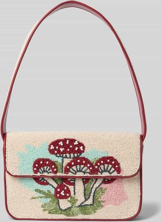 Staud Handtasche mit Ziersteinbesatz Modell Tommy in Hellrot, Gr&ouml;&szlig;e 1