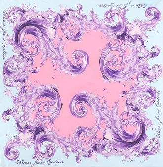 Versace Jeans Couture Foulard in seta stampa Baroque