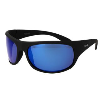 Polaroid Unisex Black Plastic Sunglasses - One Size