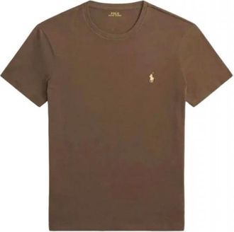 Ralph Lauren Basic T-shirt - Heren - T-shirts - Bruin - L - Katoen - Tops