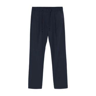 Herno Drawstring Trousers - male - Herno - Straight Trousers - Blue - L - Trousers