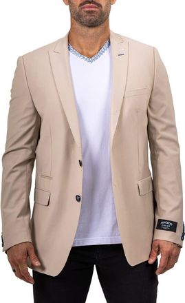 Maceoo Descartes Marthyr0004 Brown Stretch Peak Lapel Blazer at Nordstrom, Size 5