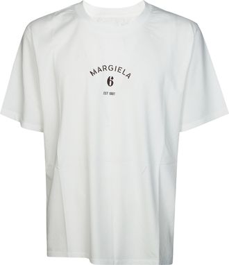 Maison Margiela White Minimalist Front Logo T-Shirt