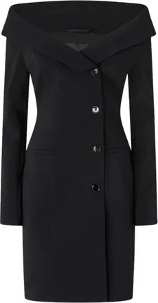 Pinko Pinko, Kleedjes, Dames, Zwart, S, Leer, Rosemarie Dress