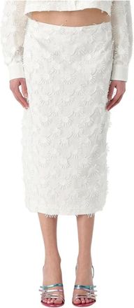 Msgm Mujer, Faldas, Blanco, Talla: S
