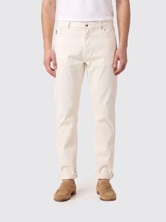 Brunello Cucinelli Straight Fit Jeans in Stretch Cotton Denim