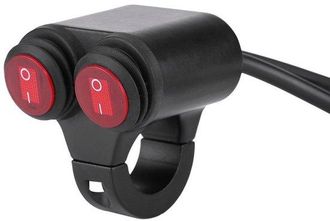 OEM Interruptor Universal Para Manillar De Motocicleta - 12 V - Manillar De 7/8 Pulgadas - Control Dual