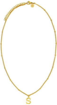 Petit Moments Initial Pendant Necklace in Gold-S at Nordstrom