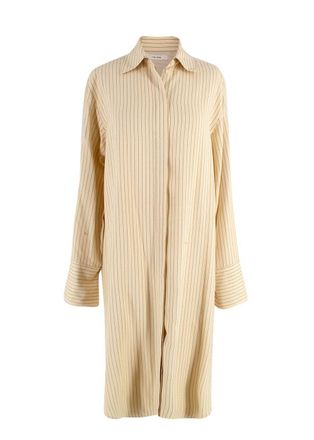 The Row Sonia Striped Jacquard Dress Size S