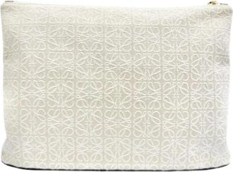Loewe Pre-owned Clutch Pouch - Dames - Vintage Clutch - Beige - ONE Size - Vintage