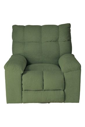 Living and Home 270&deg; Swivel Rocker Recliner Chair with Power Recline & Charging Ports in Green
