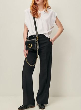 Sessun Rechte broek met plooi, TANCREDE