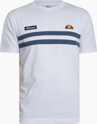 Ellesse Mens Ellesse Venire T-Shirt White/Blue - Size: 38