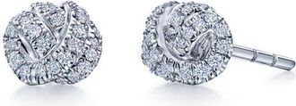 Kwiat Entwine Petite Love Knot Stud Earrings in Platinum at Nordstrom