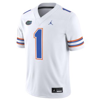 Nike Jordan Mens Florida Gators Jordan Brand Dri-FIT College Game Jersey in White | JC2F08ABUFN-U8J