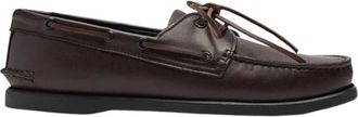 Scarosso Morgan Boat Schoenen - Heren - Bootschoenen - Bruin - 43 EU - Leer - Schoenen