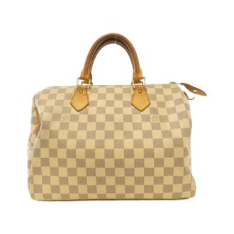 Louis Vuitton Azur Beige Brown Coated Canvas Boston Bag (Pre-Owned)