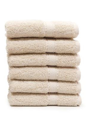 Linum Home Textiles Sinemis Terry Washcloths - Set of 6 - Beige at Nordstrom Rack