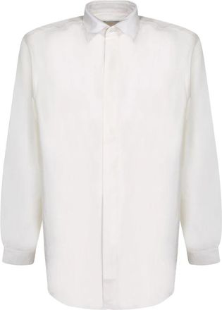 Lardini Fijn zijden stof. Klassiek - Heren - Casual Overhemden - Beige - 3XL - Overhemden