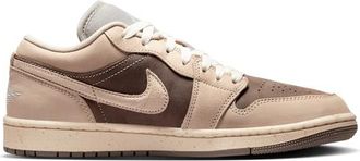 Nike Jordan Womens AJ 1 Low SE - Shoes Enigma Stone/Oatmeal/Pale Ivory Size 10.0