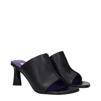 Stella McCartney Womens Eco Leather Sandal Heel Black