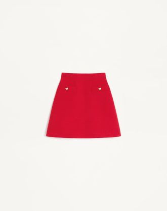 Valentino Crepe Couture Skirt Wo