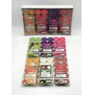 Trade Shop Trade Shop - Set De 120 Velas De Cera De Color Perfumado En Varias Fragancias De Tallight Lumini