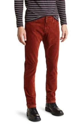 AG - Adriano Goldschmied Tellis Slim Fit Corduroy Pants in Sulfur Rich Crimson at Nordstrom Rack, Size 28 X 34
