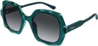 Chlo&eacute; Authentieke bril met eersteklas service - unisex - Zonnebrillen - Groen - 53 MM - Accessoires