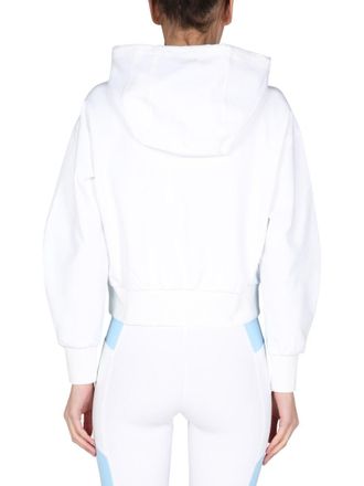 Stella McCartney Logo-Print Hooded Sweatshirt - White
