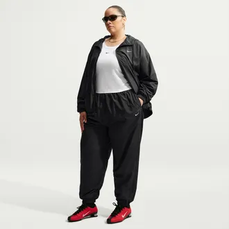 Nike Womens Nike Sportswear Mid-Rise UV Jogger Pants (Plus Size) in Black | IU8330-010