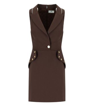 Elisabetta Franchi ABITO CUT-OUT COFFEE ELISABETTA FRANCHI