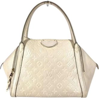Louis Vuitton Pre-owned Marais MM Tote Bag - Dames - Vintage Handtas - Wit - ONE Size - Leer - Vintage