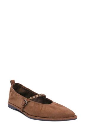 Ash Bella Studded Mary Jane Flat in Chestnut at Nordstrom, Size 11Us