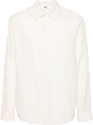 S&eacute;fr Leo cotton shirt - men - Cotton - S - Neutrals
