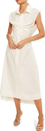 Ramy Brook Mihal Cap Sleeve Shirtdress in White at Nordstrom Rack, Size X-Small