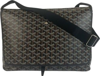 Goyard Capesian MM Black PVC Messenger Bag