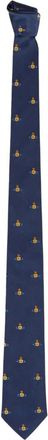 Vivienne Westwood Cravatta 7cm - - Accessories - Donna - Blu - ONE SIZE