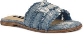 Nine West Germanny Slide Sandal in Medium Blue at Nordstrom Rack, Size 10