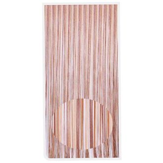 Trade Shop Trade Shop Traesio - Tenda Moschiera Antimosche Con Corde Cordoncino Bicolore Noce 120x230 Cm Tpl85 017394