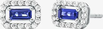 Michael Kors Precious Metal-Plated Sterling Silver Pav&eacute; Halo Stud Earrings