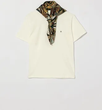 Manuel Ritz T-shirt in cotone con foulard